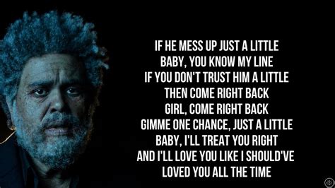 The Weeknd Lyrics Quotes