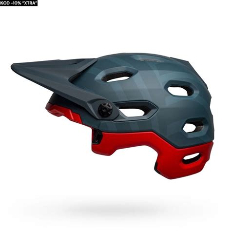 KASK ROWEROWY BELL SUPER DH MIPS SPHERICAL PRIME MATTE BLUE CRIMSON R