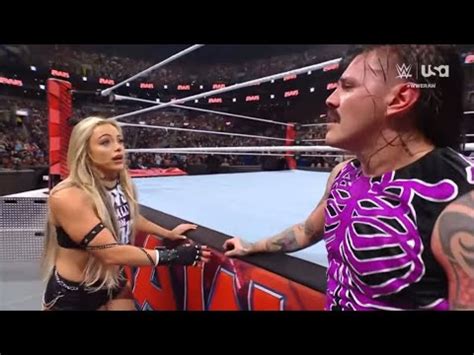 Liv Morgan And Dominik Mysterio Ringside Segment Raw In