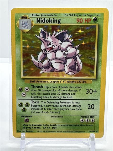 Pokémon TCG Nidoking Base Set 11 102 Holo Unlimited Holo Rare eBay