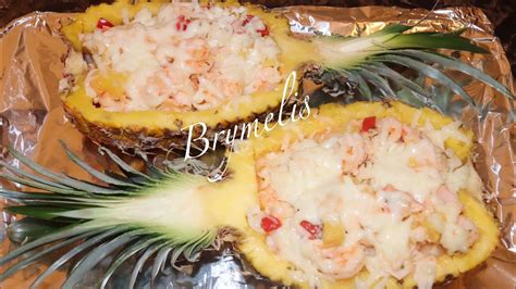 Como Hacer Pi A Rellena De Camarones Con Queso Gratinada Youtube