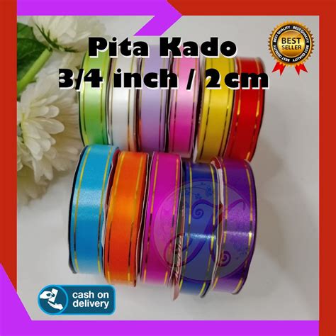 Jual Pita Kado Jepang Lis Emas Inch Cm Polypropylene Import Taiwan