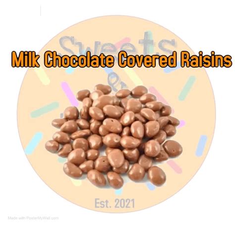 100g Milk Chocolate Raisins Sweets And Treats Diss