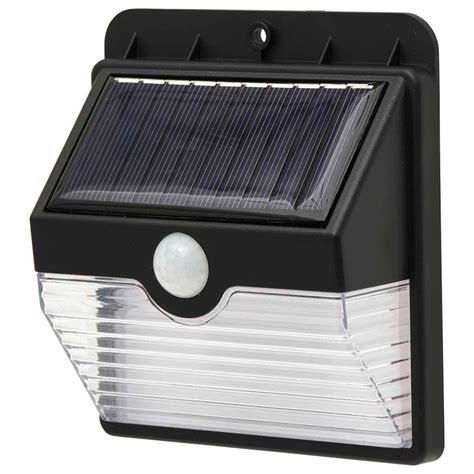 Wilko White Solar Wall Sensor Garden Security Light Wilko