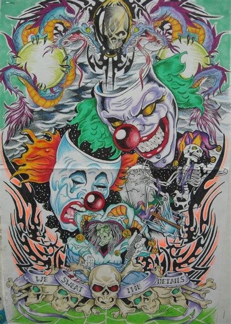 Pin by Weißer Hai on CLOWN Dark art tattoo Black cat art Tattoo art