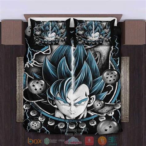 Best Vegeta Goku Blue Black Bedding Set • Shirtnation Shop Trending T