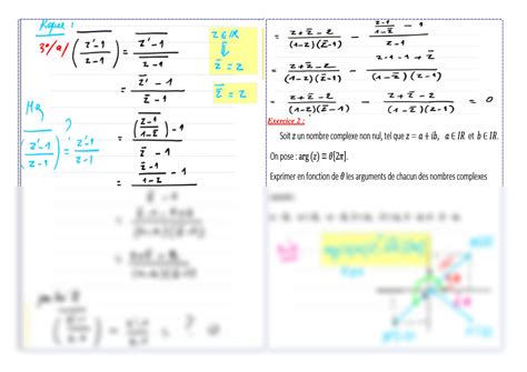 Solution Nombre Complexe Exercice Studypool