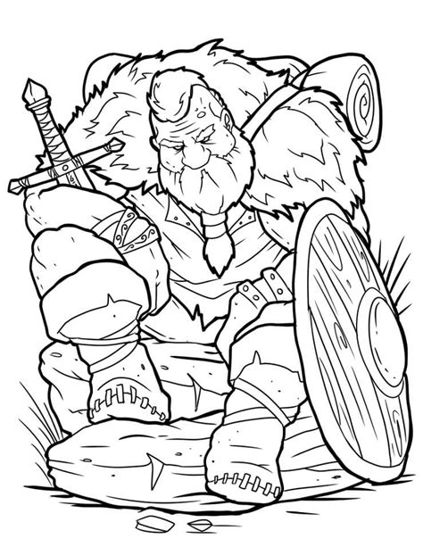 Dibujos De Guerrero Vikingo Para Colorear Para Colorear Pintar E Porn