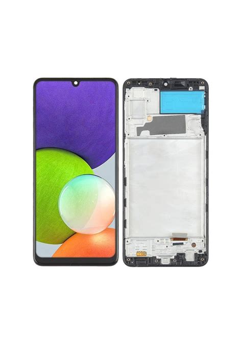 Samsung Uyumlu Galaxy A22 A225 Lcd Ekran Dokunmatik Siyah Oled Çıtalı