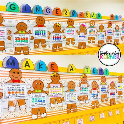 Gingerbread men bulletin board gingerbread man craft etsy – Artofit