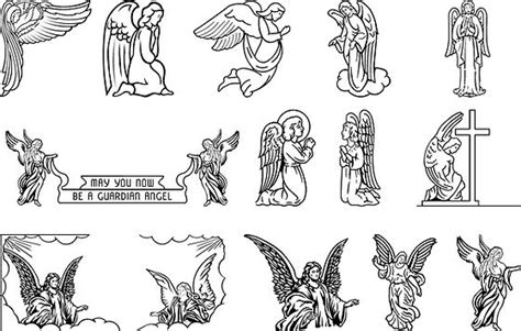 Beautiful Angel Clipart For Headstones Serene Memorial Designs