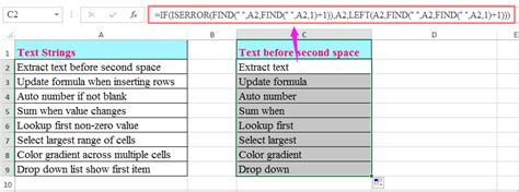 How To Extract Text Before After The Second Space Or Comma In Excel