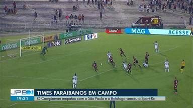 JPB 2ª Edição TV Paraíba Campinense empata contra o São Paulo e