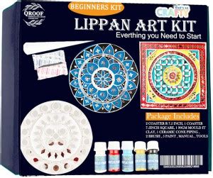 Qroof Lippan Art Material Diy Kit Mirror Mould It Clay Cone Ceramic