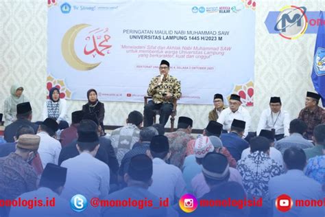 Unila Peringati Maulid Nabi Muhammad SAW Monologis ID