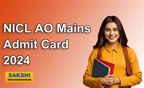 Nicl Ao Mains Admit Card 2024 Out Check Direct Link Here Sakshi