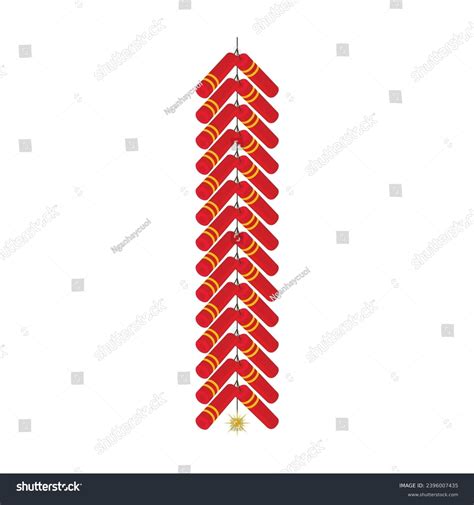 Vector Chinese Firecrackers Fire Cracker Miniature Stock Vector ...