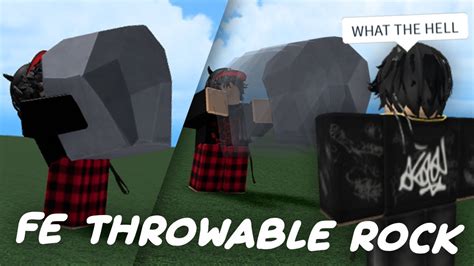 Roblox Fe Throwable Rock Script Roblox Exploits Youtube