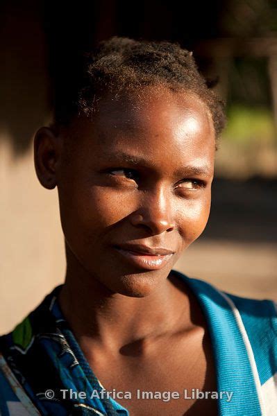 Woman Lake Niassa Mozambique Africa Mozambique Lake