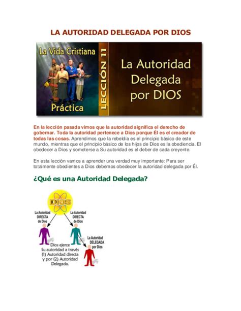 Doc La Autoridad Delegada Por Dios