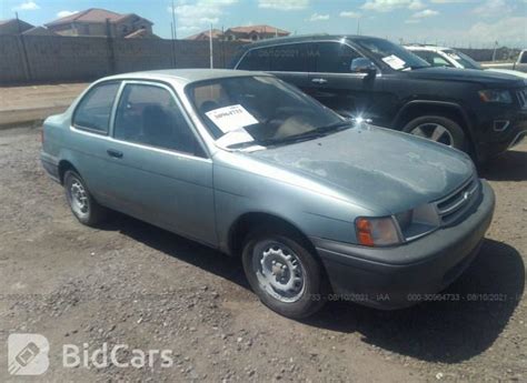 1993 Toyota Tercel Std Jt2el46s9p0291999 Bid History Bidcars