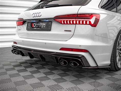 Rear Valance Exhaust Ends Imitation Audi S6 A6 S Line C8 Maxton