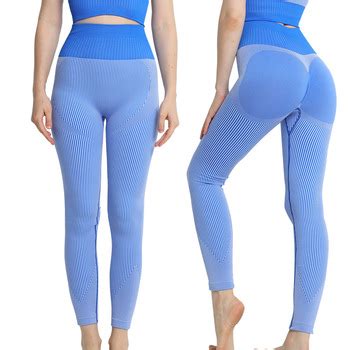 Seamless Striped Peach Hip Yoga Pants High Waist Tummy Sculpting