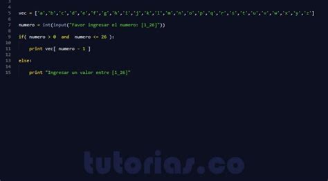 Arrays Python Letra Del Alfabeto Tutorias Co