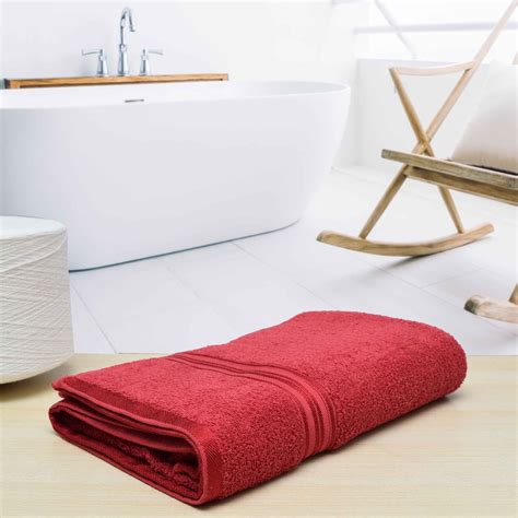 Cotton Bath Towel Ultra Soft Towels Maroon Cotton Bath Towels Soft