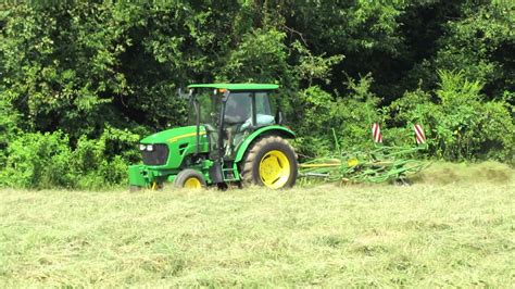 John Deere M And A Krone Kw X T Tedder In Field Edge Mode