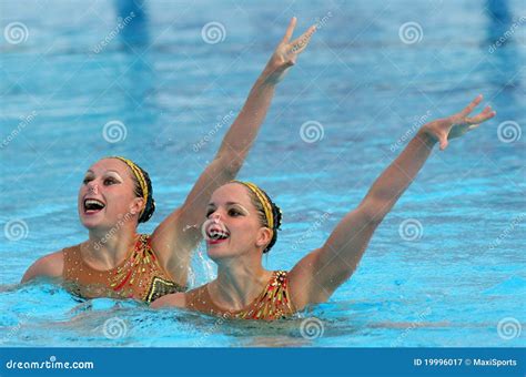 French Synchro Swimmers Editorial Photography Image Of Aquatic 19996017