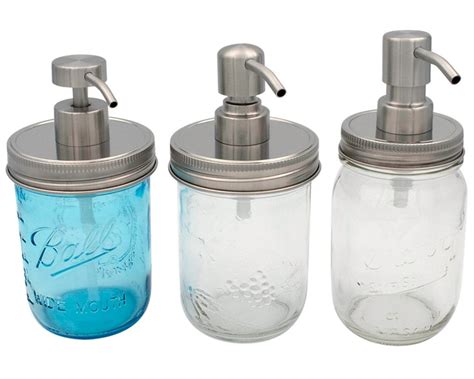 Mason Jar Soap Dispenser Pump Lid Kit Regular Or Wide Mouth Etsy