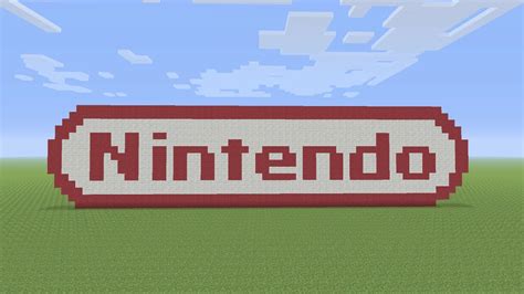 Minecraft Pixel Art Nintendo Logo YouTube