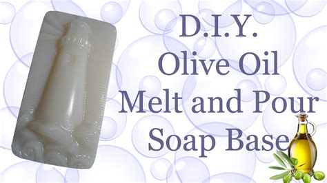 Olive Oil Melt And Pour Soap Base From Scratch With Lye Youtube