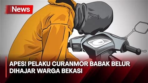 Pencuri Motor Di Bekasi Babak Belur Dihajar Massa Saat Beraksi Youtube