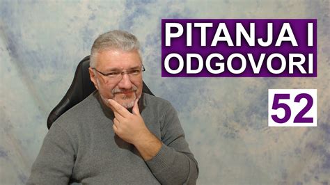 Pitanja I Odgovori 52 YouTube