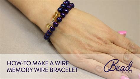 How To Make A Memory Wire Bracelet Youtube