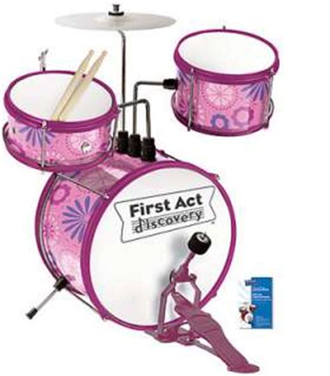 First Act Discovery Jr Drum Set Blue Drumsticks Tom Bass Snare Foot ...