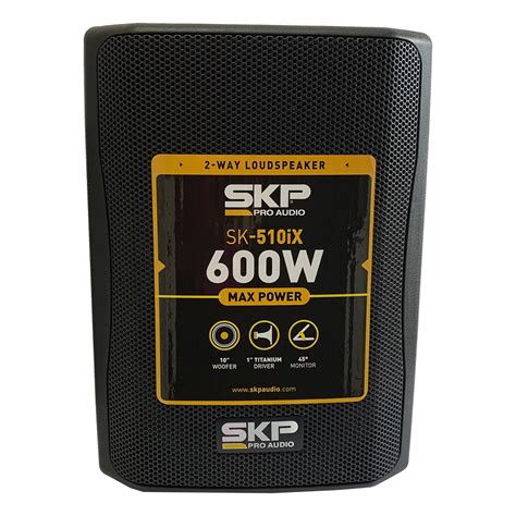 Bocina 10plg Plastica Pasiva 600W 8 OHMS SKP