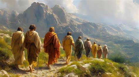 Biblical Illustration Jesus Sends His Twelve Apostles To The Lost Sheep Of The People Of Israel