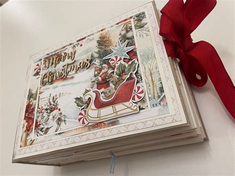 Handmade Christmas Scrapbook Photo Album Etsy