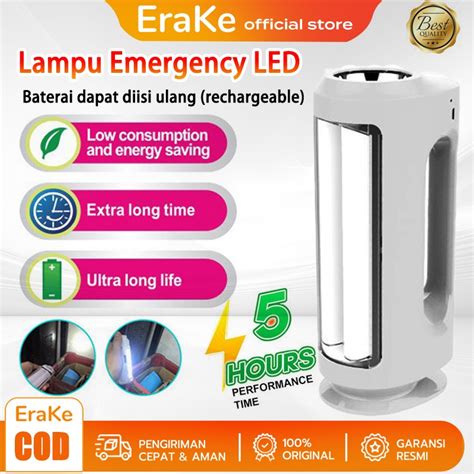 Jual Lampu Emergency Led Portable Senter Rechargeable Charger Cas