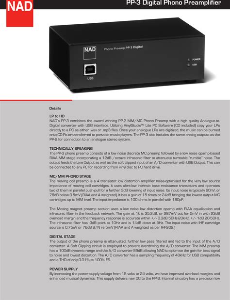 Nad T753 User Guide