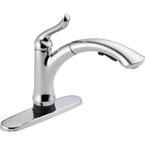 Delta Linden Single Handle Pull Out Sprayer Kitchen Faucet With Touch2o Technology In Chrome