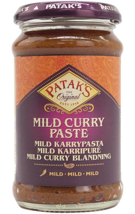 Pataks Mild Curry Paste 283 G Mild Karrypasta Stort Udvalg