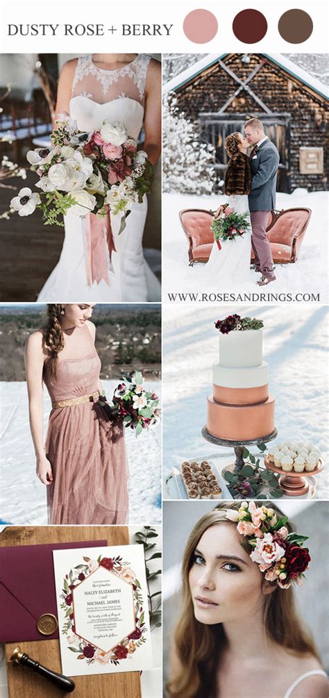 Top Winter Wedding Color Palettes For