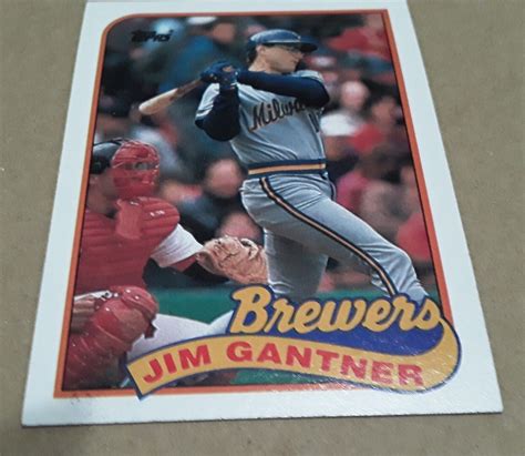 Topps Jim Gantner For Sale Online Ebay