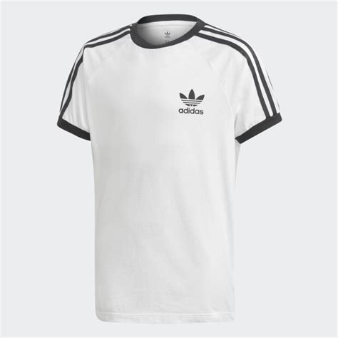 Adidas 3 Stripes T Shirt White Free Delivery Adidas Uk