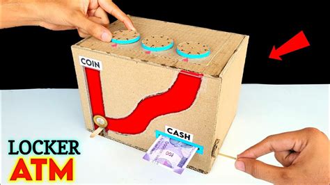 How To Make Amazing ATM With Locker Piggy Bank With Working Locker