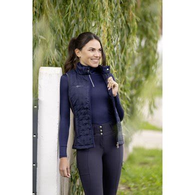 Covalliero Bodywarmer Hybride Dames Navy Agradi Nl